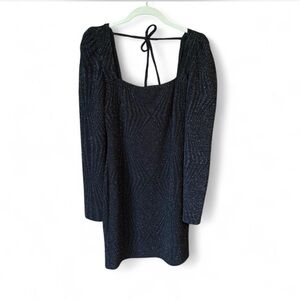 Trixxi Black Sparkle Long Sleeve Dress